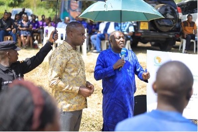 AAIN Chief Executive Officer, Prof. Alex Ariho, presents AAIN's business incubation model and highlights its contribution to job creation, youth entrepreneurship and economic transformation